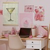NQDWX Pastel Martini Striped Hanging Flag - Wall Decor for