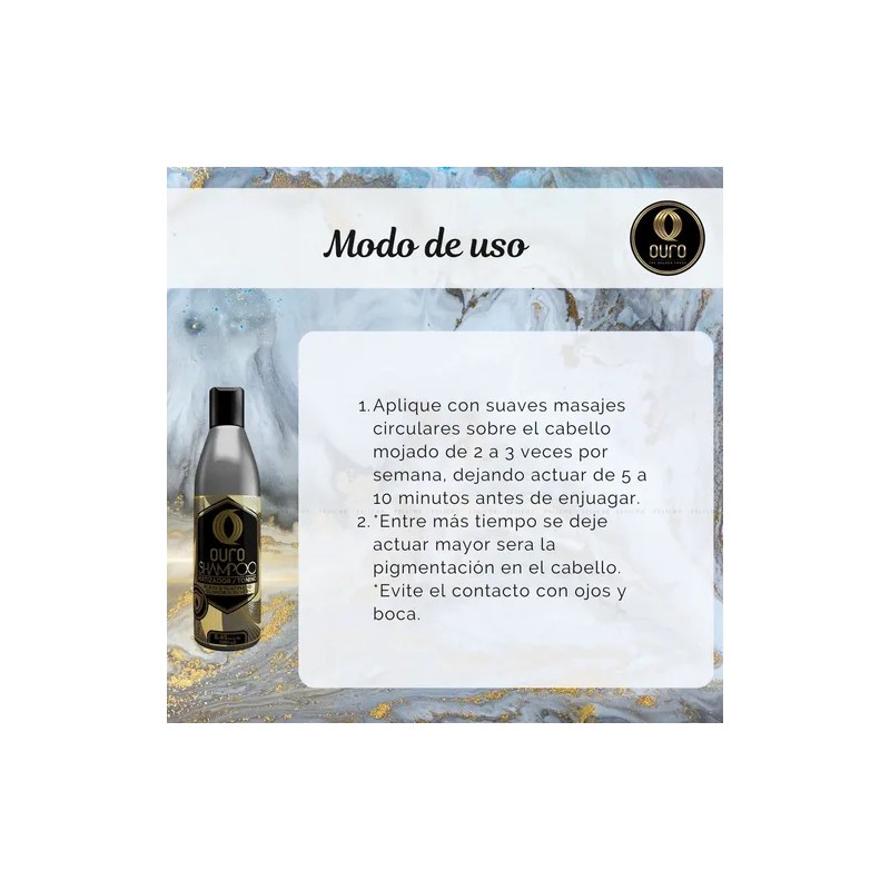 Shampoo Ouro Matizador Plata - Silver Azul 250ml