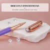 MCNTEIK Stylish Purple Pen, With 8mm Brilliant diamond,Attractive Real Rose