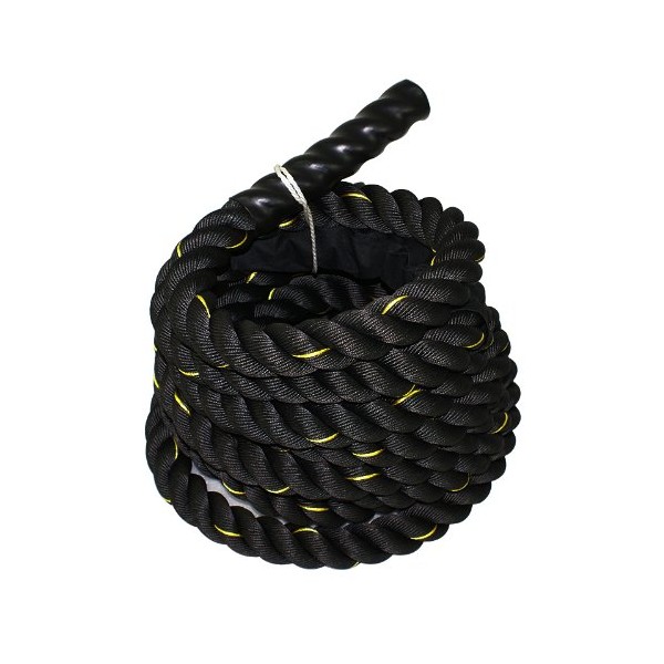 ZENY Exercise Battle Rope 1.5" Diameter 30ft/40ft/50ft Length Poly Dacron Workout Exercise Training Rope Core Strength Muscles Building Conditioning Rope Home Gym Equipment