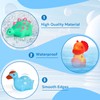 Jiosdo Bath Toy, 6 Pieces Dinosaur Bath Toy with Light