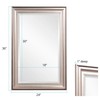 Howard Elliott George Rectangular Wood Framed Wall Vanity Mirror, Bright