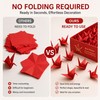 VTOS Origami Paper Crane, 100 Pcs Premade Paper Origami Cranes