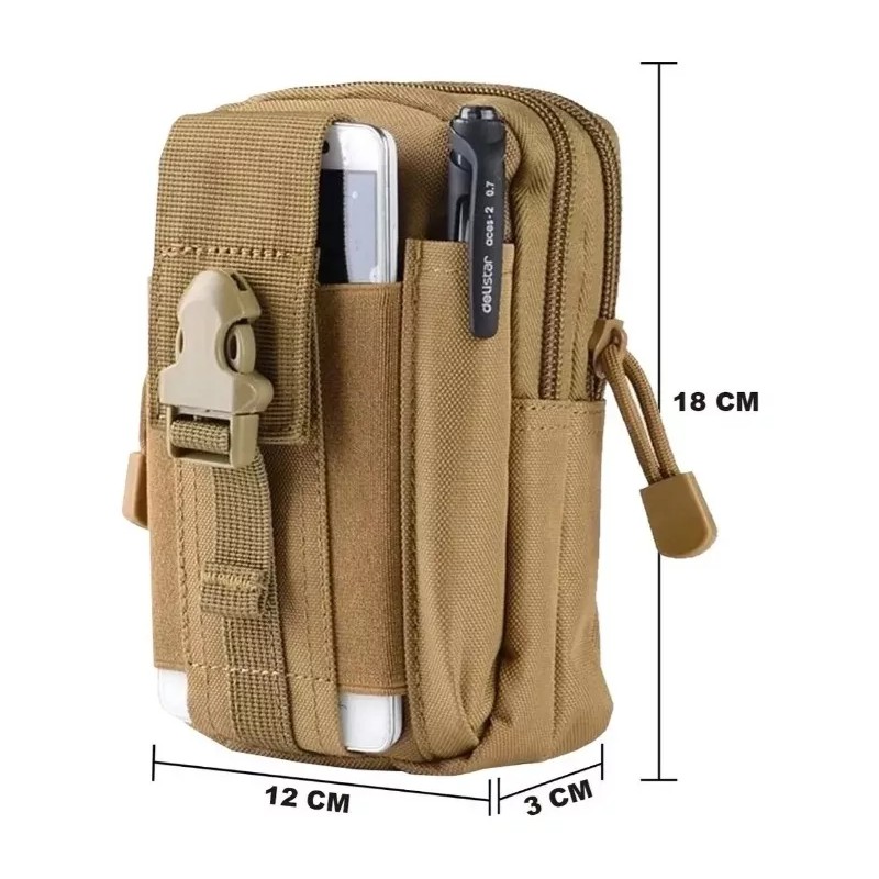 HC Life Mochila Tactica Cangurera Multiusos Celular Cartera Bolsa Ng