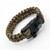 8-Pack 3-in-1 Emergency Survival Bracelet with Whistle and Compass, Survival
