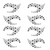 Nirbffo Black Star Temporary Eye Tattoos 5Pair