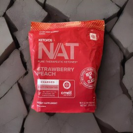 PRUVIT ketone drink  Keto Nat STRAWBERRY PEACH Charged 20 pack