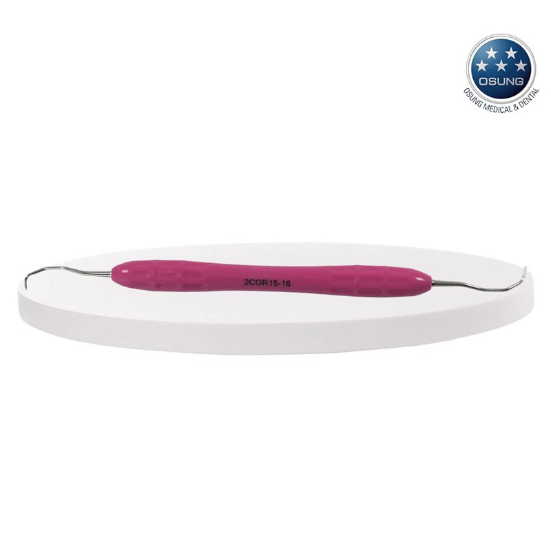 OSUNG Dental Std. Gracey Curette, Softgrip Handle 2CGR15-16 5 pcs
