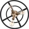 Nuvo 60/6643 Chassis 3 Light Semi-Flush Mount Fixture, Copper Brushed