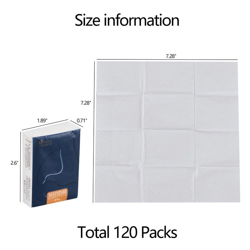 Aninhao 120 Pack Pocket Size Facial Tissues, 4 Ply Mini