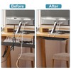 Under Desk Cable Management Net, 36PCS Under Table Cord Management