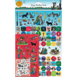 Tabby McTat Mega Sticker Pack | Three Types of Stickers (Around 130 Total) | Reusable on Non-Porous Surfaces, Blue