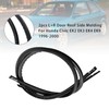 Topteng 2pcs L+R Door Roof Side Molding passend für Honda