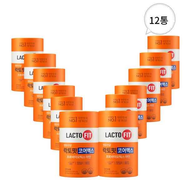 Lactopit [On Sale] Chong Kun Dang Health Lactopit Core Max 12 cans (HI) / 락토핏 [온세일]종근당 건강 락토핏 코어맥스 12통 (HI)