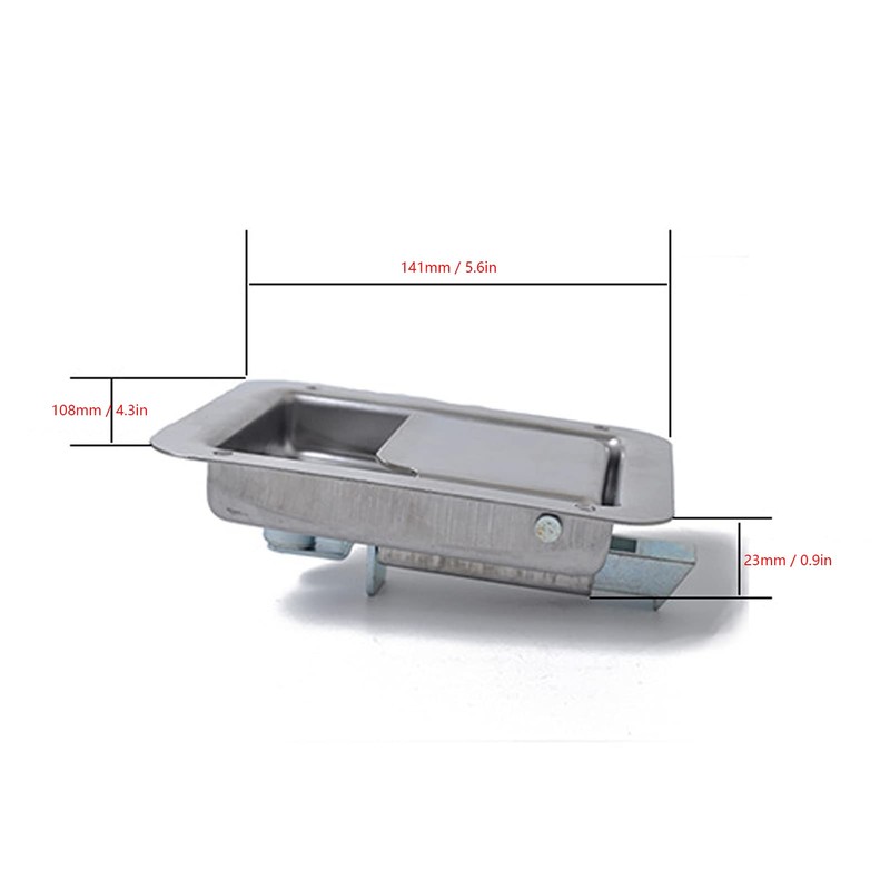 Yctze RVs Gate Latches Flush Mount Paddle Door Latch Weatherproof