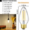 Leools E26 Vintage Edison Bulbs 8W Dimmable LED Bulbs Soft