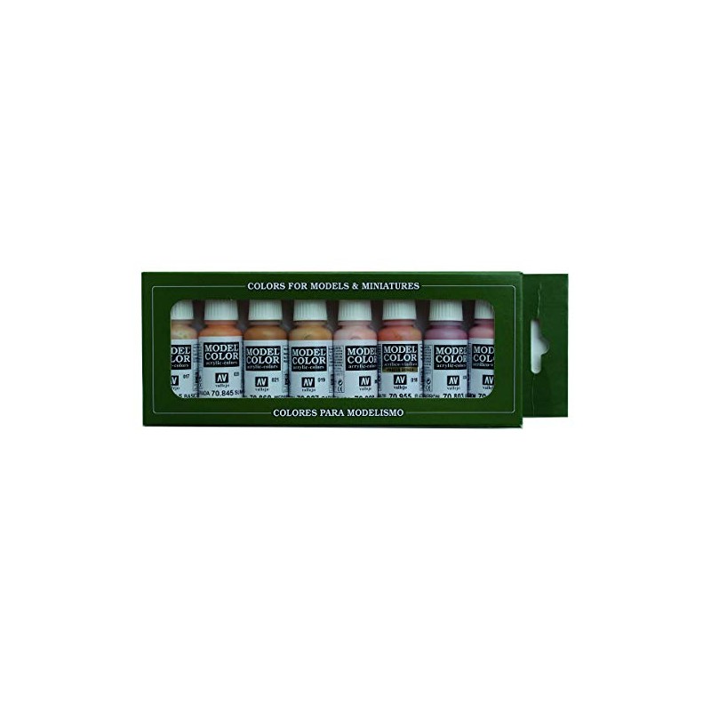 Vallejo Model Colour 8 Colours Set 70124 Face & Skin