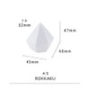 Kamidano-no-Sato Modern Shingu Kamisama Line ROKKAKU Polka Dot, White, 1.8