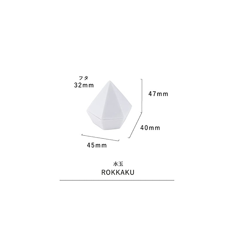 Kamidano-no-Sato Modern Shingu Kamisama Line ROKKAKU Polka Dot, White, 1.8