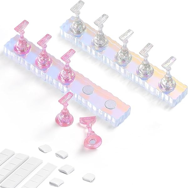 Etercycle 2 Set Nail Holder for Display Painting Nails -