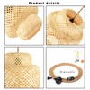 Plug in Pendant Light Rattan Hanging Lights with Plug in