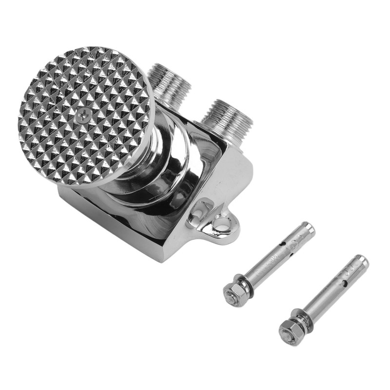 Floor Mount Pedal Valve Stainless Steel Water Saving Foot Pedal