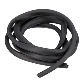 sourcing map U Channel Edge Trim, 4.9ft Length Rubber Guard Seal Strip Edge Protector Fit for 2.5-3mm Edge, (9/32" W x 25/64" H) Black