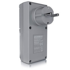 CSL - Outdoor Digital Timer - Random Function - 20 Switching Programmes - 16 Configurations - Timer - Manual Interruption - IP44 - Countdown 99 Hours - Touch Protection - Grey