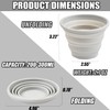 Carimee Silicone Collapsible Cups for Traveling, Reusable Folding Travel Cup,