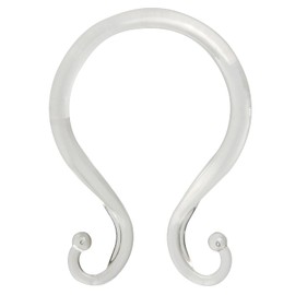 Kenney KN61211 - Anillos de Cortina de Ducha de plástico Suave a Prueba de óxido con Ganchos Dobles para Colgar Cortina de Ducha y Barra de Cortina de Ducha estándar, Uso en el baño, fácil de