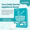 NuraClean Ultimate Retainer Cleaning Tablets Mint Fresh Removes Stains, Deposits,