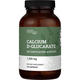 Calcium D-Glucarate by Earth Harmony – Natural Detox & Hormone Support Supplement