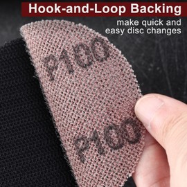 SPEEDWOX 3-Inch 100 Grit Mesh Abrasive Dust Free Sanding Discs, Virtually Dust-Free, Box of 25 Discs, Sanding Discs Hook And Loop For Metal, Wood, Composites, Stock Removal, And Fine Finishing