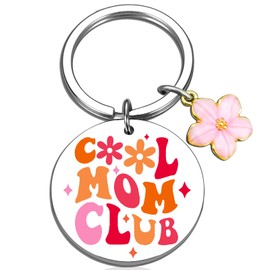 igvean Christmas Gifts for Mom Cool Moms Club Keychain Funny Gift for Mom from Daughter Son Kids Unique Mothers Day Birthday Gifts for New Mom Pregnant Mom Gifts For Women
