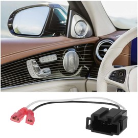 EMSea 4pcs Car Speaker Adapters Plug Lead Connectors Cable Compatible with Mercedes A B C E