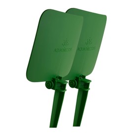 2 Pack Straight Design Green Sprinkler Shield Overspray Protector Guard (Straight2)