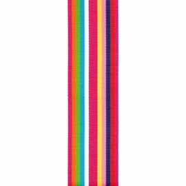 Offray, Cotton Candy Roman Stripe Craft Ribbon, 1 1/2-Inch, 1-1/2 Inch x 9 Feet