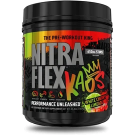 GAT SPORT Nitraflex KAOS Pre Entreno en Polvo - The Pre Workout King - 728 gr (728 gramos, White Cherry Limeade)