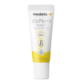 Nipple Care Cream, Pure Lane, 0.2 oz (7 g), No Wipe Before Breastfeeding, 100% Natural Lanolin, Gently Supports Breastfeeding