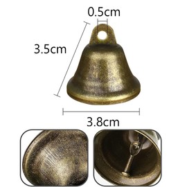 Grazing Copper Bells,Animal Copper Loud Bronze Bell, Armastuse Bronze Mini Jingle Bells,20 PCS 38mm Vintage Bronze Jingle Bells,Used for Dog Doorbell, Making Wind Chimes