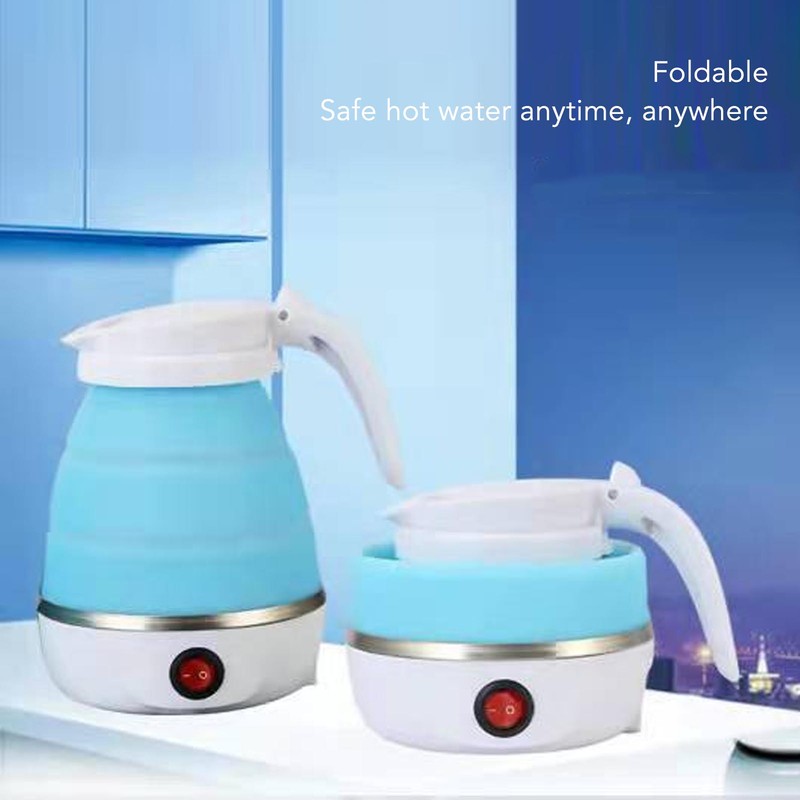 Foldable Portable Kettle Quick Boiling Safe Collapsible Electric Travel Water
