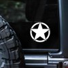 Military Star Vinyl Stickers 2-Pack – Waterproof Removable Car Decals