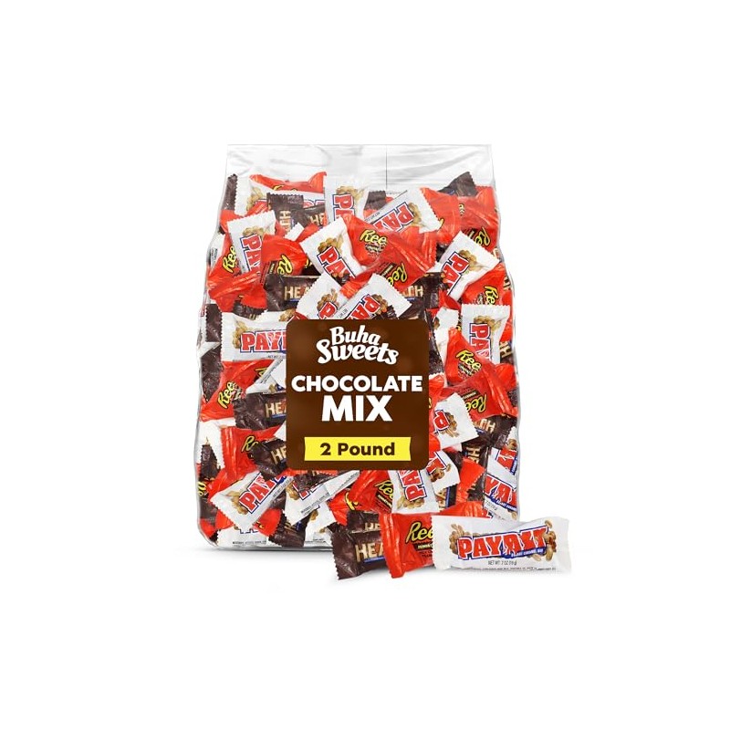 Bulk 2 Pound Chocolate Candy Bars Variety Mix – Individually