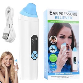 Ear Pressure Relief Device, Eustachian Tube Unblocker with 3 Speed Adjust, Ear Popper Ear Relief Device, Rechargable Ears Popper for Flying, Swimming, Diving, Tinnitus, Elevator
