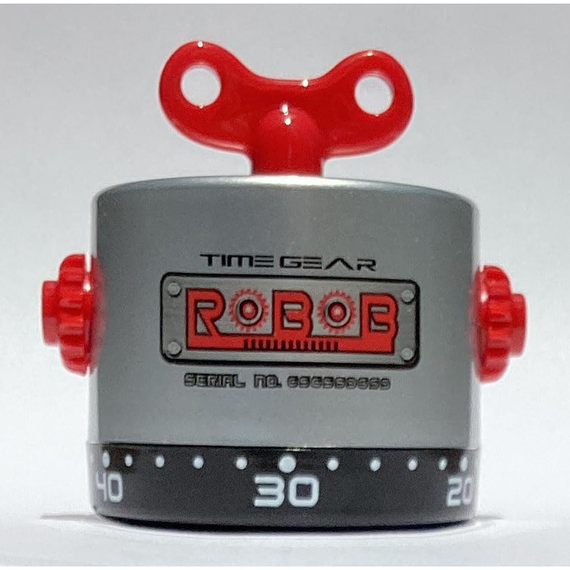 Cosa Nova Silver Robot Retro Kitchen Timer
