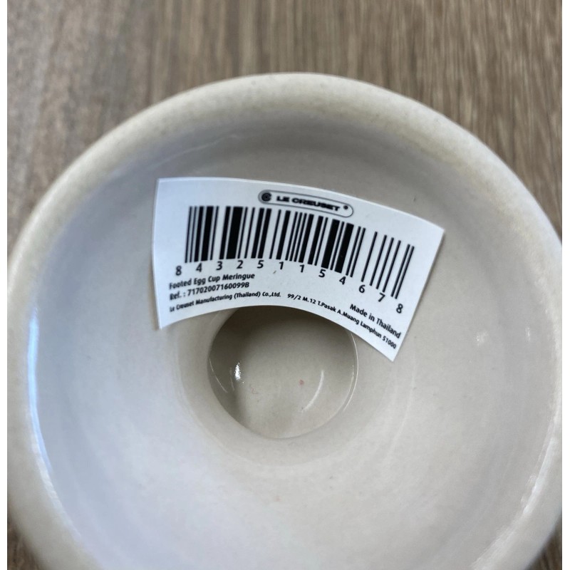 Le Creuset "Meringue" LE CREUSET Footed Egg Cup Holder NWT