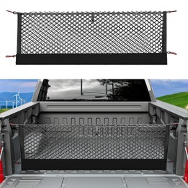 Envelope Style Truck Bed Cargo Net Compatible with Ford F150 2015-2024 2025,Highly Elastic Truck Cargo Net for F150 Accessories, Upgraded Storage Bag & Heavy Duty Carabiners