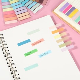 3600 pcs Marcadores Adhesivos, 180 Pestañas Para Colorear, Multifuncional Handy Post it, PET de primera calidad Notas Destacadas Autoadhesivas para Anotar Libros y Mantener la Escritura Ordenada