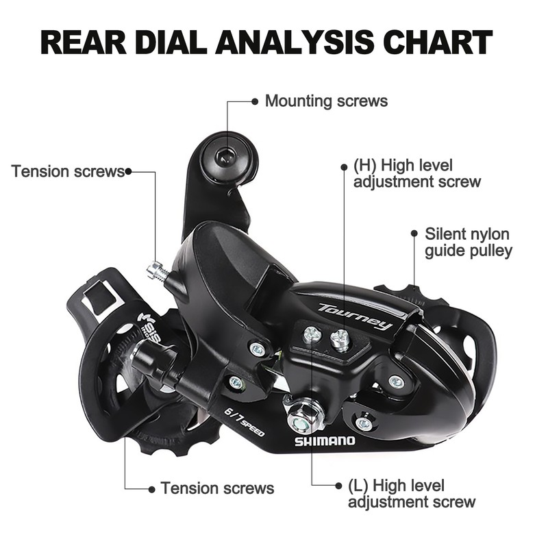 Aresvns Bike Rear Derailleur 6/7 Speed RDTY300 Direct Mount for