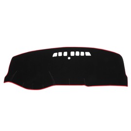 VekAuto Car Dashboard Cover Mat Compatible for Buick LaCrosse 2005-2008, Protective Polyester Black Red Center Console Interior Trim Dash Board Mat